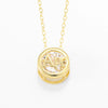 Necklace Copper Doublesided Hollow Constellation Letters Numbers Text Plated Real Gold Colorpreserving Pendant Clavicle Chain