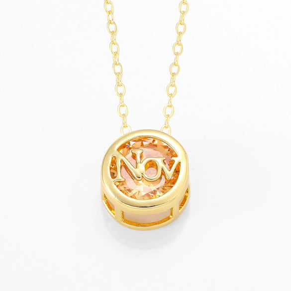 Necklace Copper Doublesided Hollow Constellation Letters Numbers Text Plated Real Gold Colorpreserving Pendant Clavicle Chain
