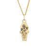 Necklace Copper Electroplated Geometric Gothic Rose Coffin Style