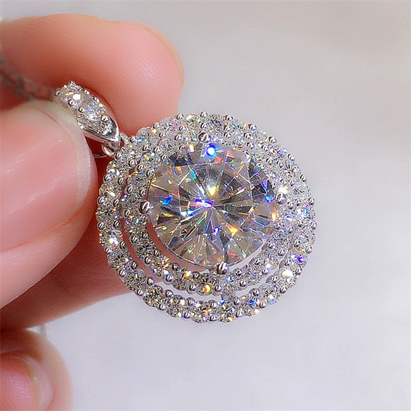 Necklace Copper Geometric Diamondplated Mixed Gem Inlay Ochain Jewelry