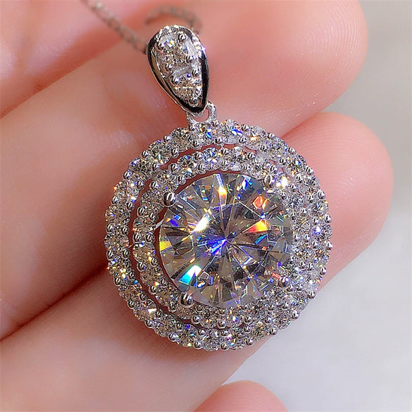 Necklace Copper Geometric Diamondplated Mixed Gem Inlay Ochain Jewelry