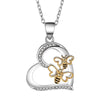 Necklace Copper Geometric Electroplating Heart Style For Women