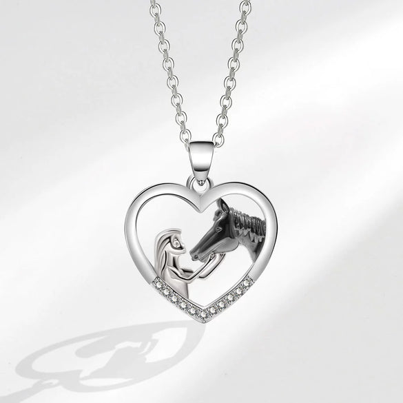 Necklace Copper Geometric Electroplating Heart Style For Women