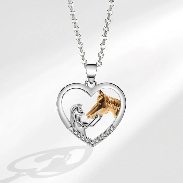 Necklace Copper Geometric Electroplating Heart Style For Women