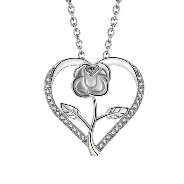 Necklace Copper Geometric Electroplating Heart Style For Women