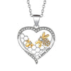 Necklace Copper Geometric Electroplating Heart Style For Women