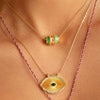 Necklace Copper Geometric Electroplating 18K Gold Color Preservation