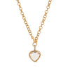 Necklace Copper Geometric Heart Shape Electroplated