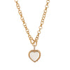 Necklace Copper Geometric Heart Shape Electroplated