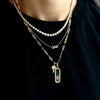Necklace Copper Geometric Heart Shape Electroplated