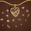 Necklace Copper Geometric Heart Shape Electroplated