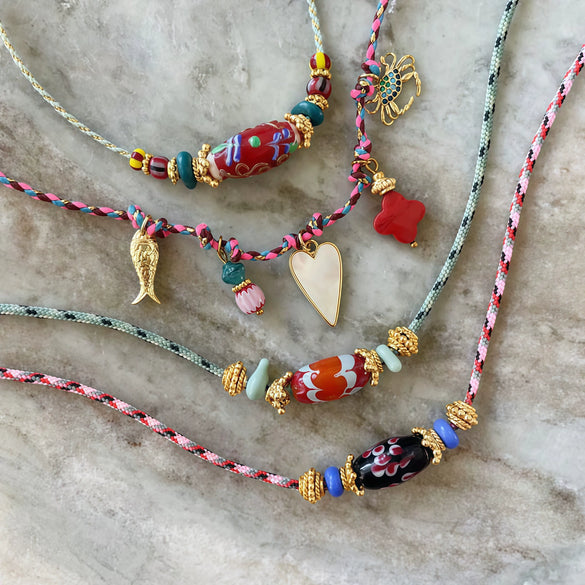 Necklace Copper Geometric Letters Numbers Text Oil Dripping Retro Style