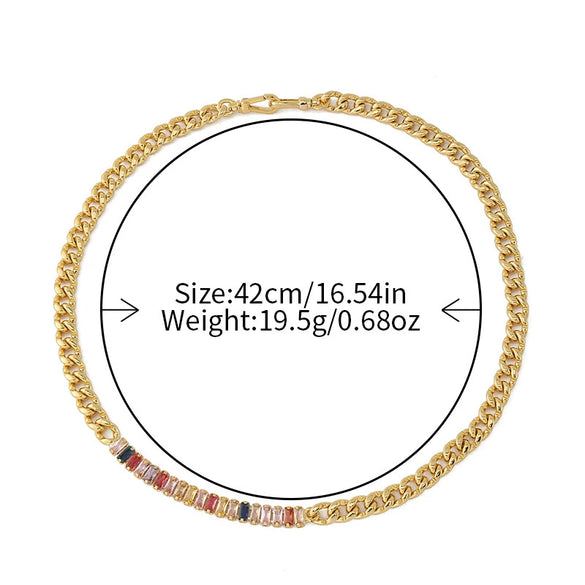 Necklace Copper Geometric Light Luxury Style Electroplating Women's