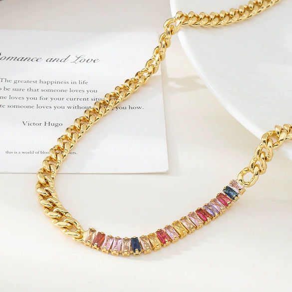 Necklace Copper Geometric Light Luxury Style Electroplating Women's