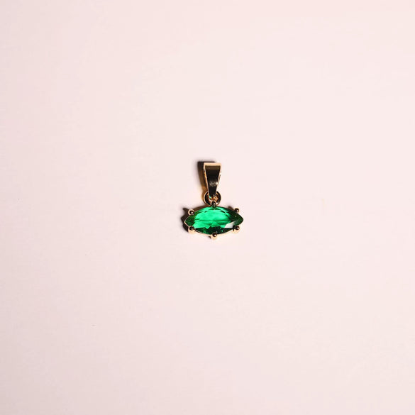 Necklace Copper Geometric Marquise Pendant Electroplating Ochain Twelve Birthstone