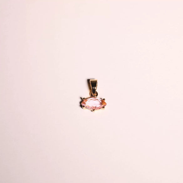 Necklace Copper Geometric Marquise Pendant Electroplating Ochain Twelve Birthstone