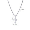 Necklace Copper Geometric Mixed Gem Inlay Electroplating Twist Chain