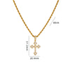 Necklace Copper Geometric Mixed Gem Inlay Electroplating Twist Chain