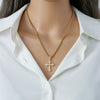 Necklace Copper Geometric Mixed Gem Inlay Electroplating Twist Chain