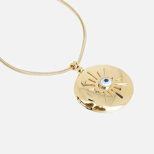 Necklace Copper Geometric Rhinestone Electroplating Light Luxury Style
