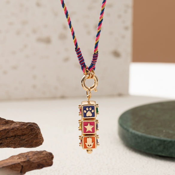 Necklace Copper Geometric Star Eye Pendant Gold Plated Electroplating Boyfriend Style