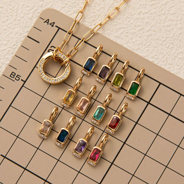 Necklace Copper Geometric Style Electroplating