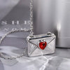 Necklace Copper Geometric Style Ochain Electroplating Love Envelope Box With I Love You Motto
