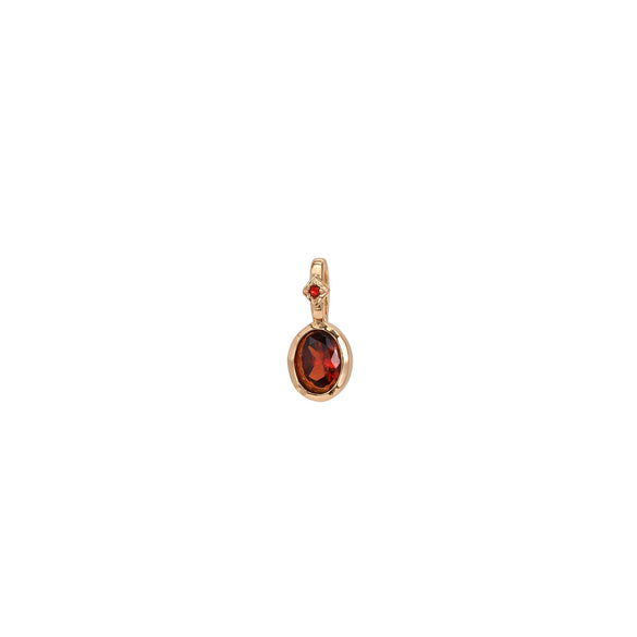 Necklace Copper Geometric Style Set With Diamonds Pendant For Women