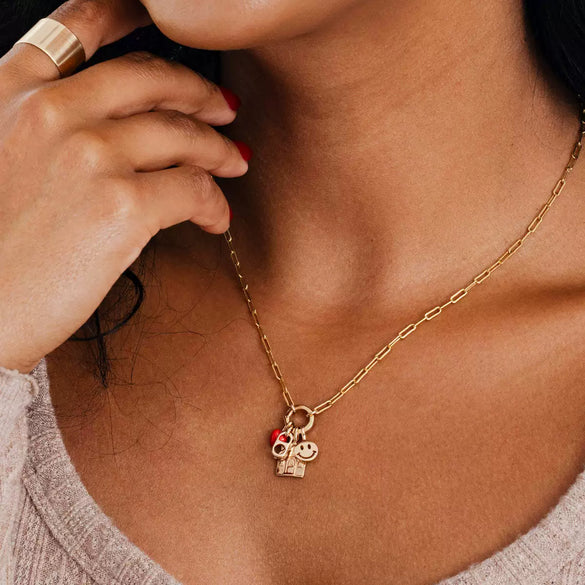Necklace Copper Geometric Style Set With Diamonds Pendant For Women