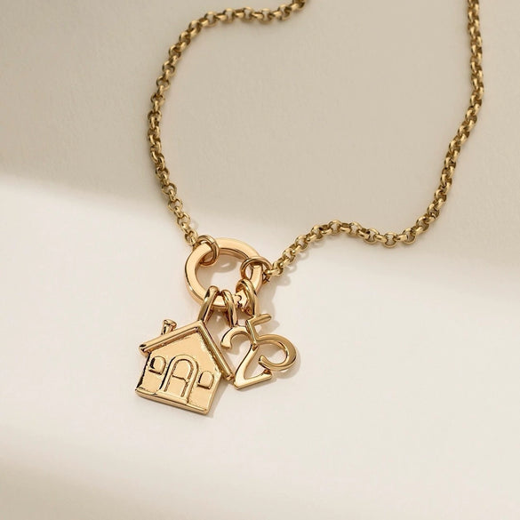 Necklace Copper Geometric Style Set With Diamonds Pendant For Women