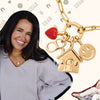 Necklace Copper Geometric Style Set With Diamonds Pendant For Women