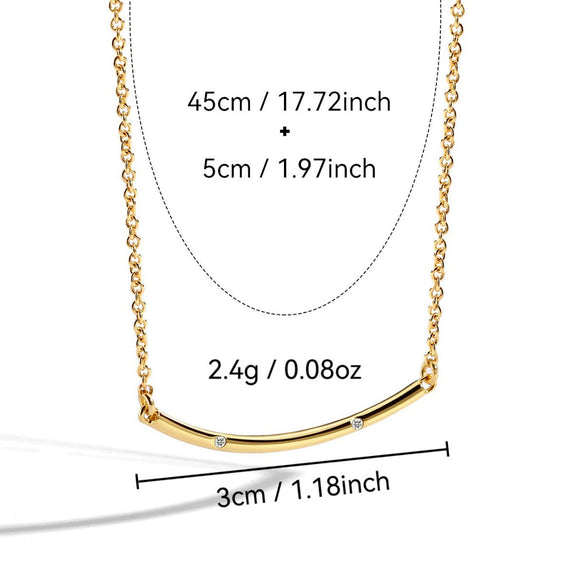 Necklace Copper Gold Plated Geometric Smiley Face Cross Chain