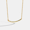 Necklace Copper Gold Plated Geometric Smiley Face Cross Chain