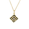 Necklace Copper Goldplated Flower Fourleaf Clover Rhombus Simple Versatile Women's O Word Chain Jewelry