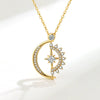 Necklace Copper Heart Rotatable Sweet Style
