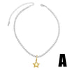 Necklace Copper Heart Shape Gold Plated Electroplating Design