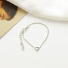 Necklace Copper Heart Shape With Diamonds Ins Style Light Luxury Niche Design For Women