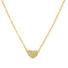 Necklace Copper Heart Shape With Diamonds Ins Style Light Luxury Niche Design For Women