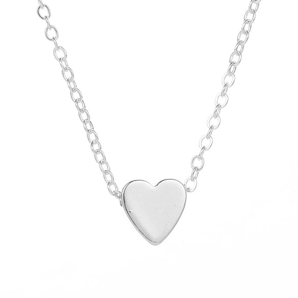 Necklace Copper Heart Shape With Diamonds Ins Style Light Luxury Niche Design For Women