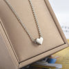 Necklace Copper Heart Shape With Diamonds Ins Style Light Luxury Niche Design For Women