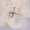 Necklace Copper Inlaid Mixed Gemstone Animal Zodiac Electroplated O Chain