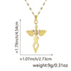 Necklace Copper Inlaid Zircon Geometric Style Diamond Jewelry