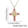 Necklace Copper Inlaid Zircon Geometric Style Diamond Jewelry