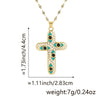 Necklace Copper Inlaid Zircon Geometric Style Diamond Jewelry