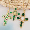 Necklace Copper Inlaid Zircon Geometric Style Diamond Jewelry