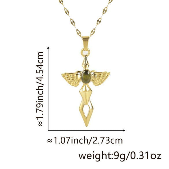 Necklace Copper Inlaid Zircon Geometric Style Diamond Jewelry