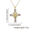 Necklace Copper Inlaid Zircon Geometric Style Diamond Jewelry