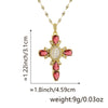 Necklace Copper Inlaid Zircon Geometric Style Diamond Jewelry