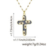 Necklace Copper Inlaid Zircon Geometric Style Diamond Jewelry