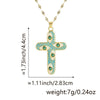Necklace Copper Inlaid Zircon Geometric Style Diamond Jewelry